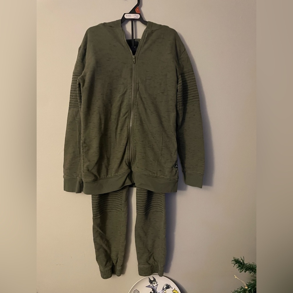 Art Class Kids Matching Set in Olive Green